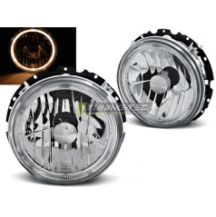 VW Golf 1 05.1974-07.1983 predné číre svetlá Angel Eyes chrome vonkajšie (LPVWH2)