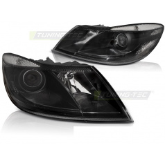 Škoda Octavia II 2009-12 predné svetlá black