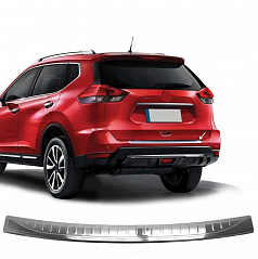 Nerezový leštený kryt hornej hrany zadného nárazníka Nissan X-Trail T32 2013 - 2021