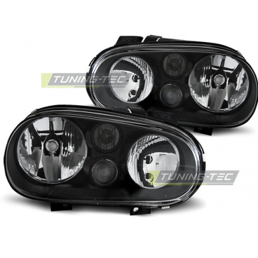 VW Golf 4 09.1997-09.2003 predné číre svetlá black (LPVW34) VW Golf 4 09.1997-09.2003 predné číre svetlá black (LPVW34)