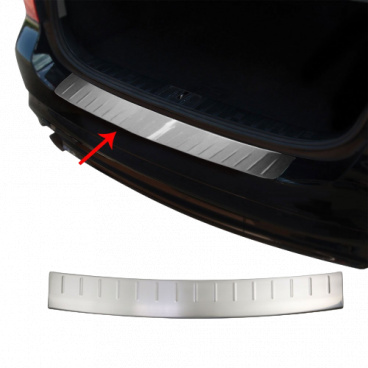 Nerez kryt hrany zadného nárazníka Omtec brúsený Škoda Yeti 2009-13 Nerez kryt hrany zadného nárazníka Omtec brúsený Škoda Yeti 2009-13