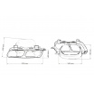 Koncovka tlmiča 210x80mm vstup 140x85mm Mercedes A45 S600 Black Sada