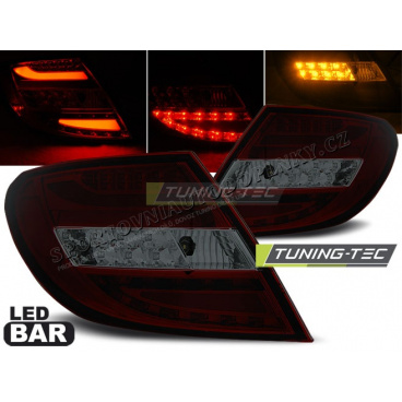 Mercedes C-klasa W204 sedan 2007-10 zadní lampy red smoke LED BAR Mercedes C-klasa W204 sedan 2007-10 zadní lampy red smoke LED BAR