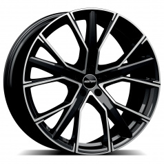 Alu koleso GMP GUNNER black diamond 10,0x21 5x112 ET30