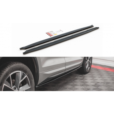 Difúzory pod bočné prahy pre Škoda KodiaQ Sportline, Maxton Design (plast ABS bez povrchovej úpravy) Difúzory pod bočné prahy pre Škoda KodiaQ Sportline, Maxton Design (plast ABS bez povrchovej úpravy)