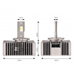 LED autožiarovka XD D5S 70W 6500K 8600LM (s odporom) 2 ks