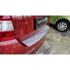 Škoda Rapid SpaceBack - ochranný panel zadného nárazníka Alu Look - KI-R