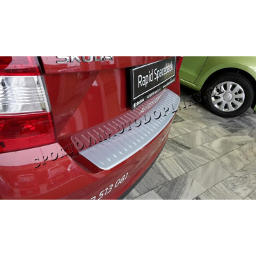 Škoda Rapid SpaceBack - ochranný panel zadného nárazníka Alu Look - KI-R