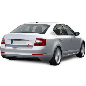 Nerez chróm ochranný panel zadného nárazníka Omtec Škoda Fabia III hatchback Nerez chróm ochranný panel zadného nárazníka Omtec Škoda Fabia III hatchback