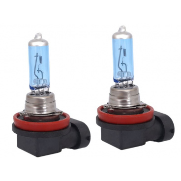 Halogénové žiarovky H8 XENON WHITE 12V 35W + 90% (4300K)