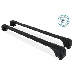 Uzamykatelné alu střešní nosiče s plnou lyžinou černé Jaecoo J7, BYD