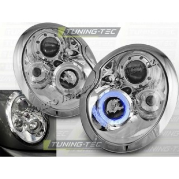 MINI 2001-06 PŘEDNÍ ČÍRÁ SVĚTLA ANGEL EYES CHROM MINI 2001-06 PŘEDNÍ ČÍRÁ SVĚTLA ANGEL EYES CHROM
