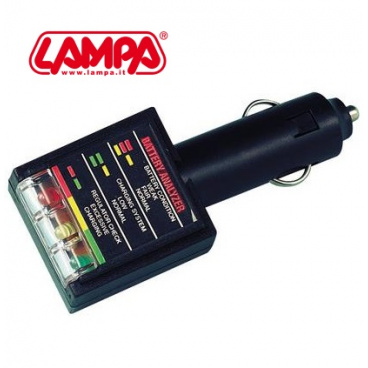 Tester autobatérie do zapaľovača