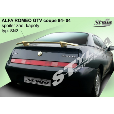 Alfa Romeo GTV 1995+ spoiler zadnej kapoty (EÚ homologácia) Alfa Romeo GTV 1995+ spoiler zadnej kapoty (EÚ homologácia)