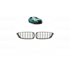 Gril BMW 4 F32 F82 F33 F83 F36 dvojité rebrovanie Carbon Look