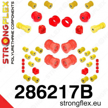 Nissan Skyline R33 StrongFlex kompletní sestava silentbloků 38 ks Nissan Skyline R33 StrongFlex kompletní sestava silentbloků 38 ks