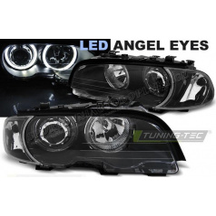 BMW E46 04.1999-03.2003 Coupe, Cabrio predné číre svetlá Angel Eyes LED black (LPBMG5)