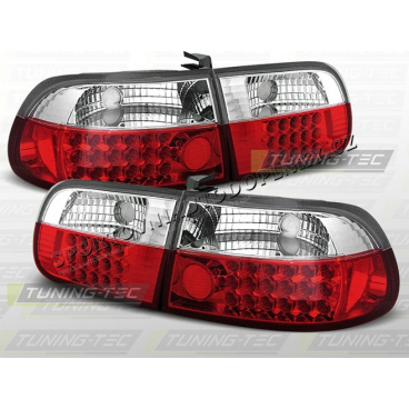Honda Civic 1991-95 3D zadné LED lampy red white Honda Civic 1991-95 3D zadné LED lampy red white