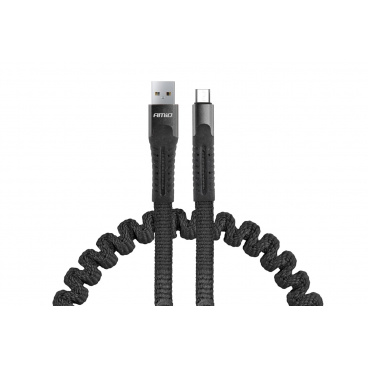 Kábel USB micro USB pružinový 1.2 m UC-12 AMIO-02529 Kábel USB micro USB pružinový 1.2 m UC-12 AMIO-02529