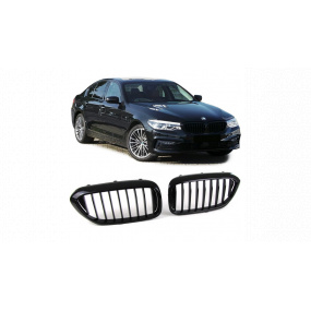 Gril BMW 5 G30 F90 G31 jednotlivé rebro Lesklá čierna