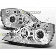 Ford Fiesta 2002-08 Predné číre svetlá Angel eyes chrome (LPFO08)