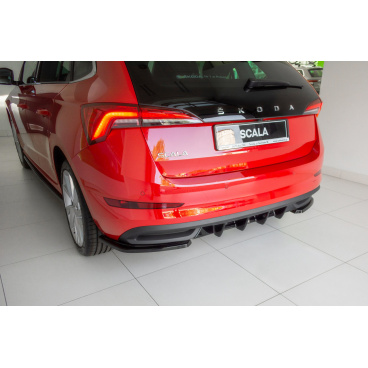 Vložka zadného nárazníka pre Škoda Scala, Maxton Design (Carbon-Look)