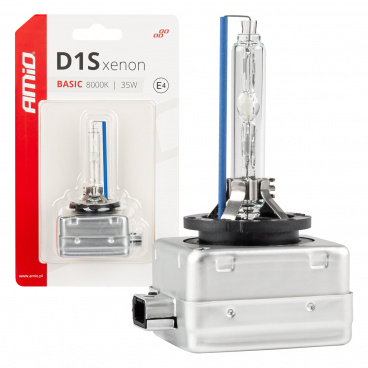 Xenónová žiarovka výbojka xenon D1S 35W 8000K BASIC blister AMIO-03865