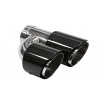 Koncovka tlmiča 101mmx2 vstup 70mm Carbon Gloss Sada