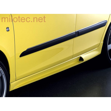 Rozšírenie prahov, ABS-čierny, Škoda Fabia II Rozšírenie prahov, ABS-čierny, Škoda Fabia II