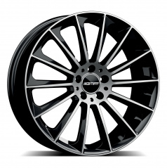 Alu koleso GMP STELLAR black/leštený top 10,0x21 5x112 ET50