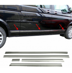 Nerez lišty bočných dverí Omtec 5 ks VW, T5, T6 (krátka verzia)