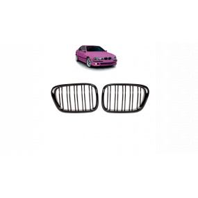 Gril BMW 5 E39 dvojité rebrovanie Lesklá čierna