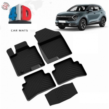 Gumový set 4D presných autokobercov Kia Sportage 2021+ vrátane krytu zadnej strednej časti Gumový set 4D presných autokobercov Kia Sportage 2021+ vrátane krytu zadnej strednej časti