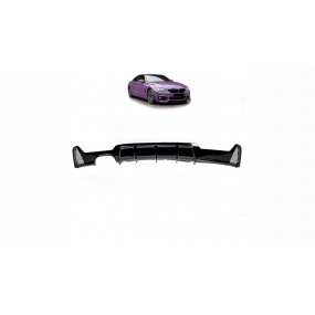 Difúzor BMW 4 F32 F33 F36 Zadný Lesklá Čierna