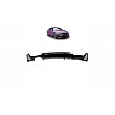 Difúzor BMW 4 F32 F33 F36 Zadný Lesklá Čierna