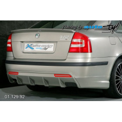 Škoda Octavia II Difúzor zadného nárazníka s bočnými spoilery pre lak