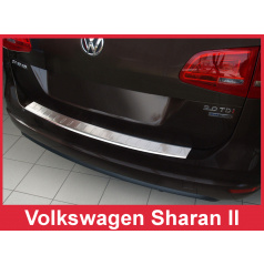 Nerez kryt ochrana prahu zadného nárazníka Volkswagen Sharan II 2010+