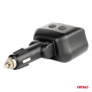 Rozdeľovač rozbočovač zásuvky zapaľovača 2x USB 1x USB-C 12V 24V + voltmeter AMIO-04173