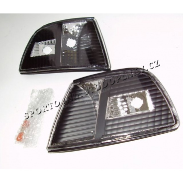 Honda Civic 1990-92 číre čierne smerovky 2ks - nový design Honda Civic 1990-92 číre čierne smerovky 2ks - nový design