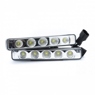 Svetlá pre denné svietenie 2x5W veľkých led 190 mm x 31,5 mm x 42 mm Svetlá pre denné svietenie 2x5W veľkých led 190 mm x 31,5 mm x 42 mm