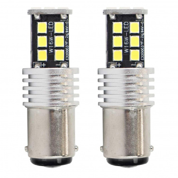 Žiarovky BAY15D - 15 SMD LED biele 12/24V CAMBUS (2 ks)