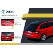 Nerez brúsený panel zadného nárazníka Škoda Octavia III kombi 2012-2