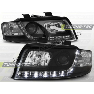AUDI A4 (B6) 2000-04 Predné číre svetlá DAYLIGHT LED BLACK (LPAU32)