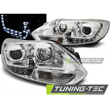 Ford Focus MK3 2011- 10.2014 predné číre svetlá Daylight chrome (LPFO60)