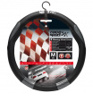 Poťah volanta Race Sport black, karbón 37-39 cm