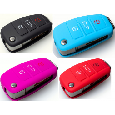 Silikónový obal na kľúč Audi s vystreľovacím kľúčom Silikónový obal na kľúč Audi s vystreľovacím kľúčom