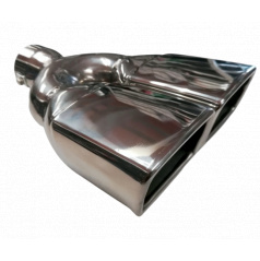 Športová nerez koncovka výfuku dual hranatá
