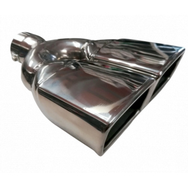 Športová nerez koncovka výfuku dual hranatá Športová nerez koncovka výfuku dual hranatá