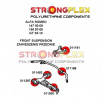 Alfa Romeo 147 Strongflex zostava silentblokov len pre prednú nápravu 12 ks