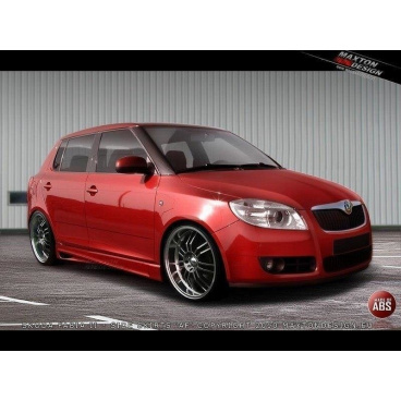 Bočné prahy pre Škoda Fabia Mk2, Maxton Design (plast ABS bez povrchovej úpravy) Bočné prahy pre Škoda Fabia Mk2, Maxton Design (plast ABS bez povrchovej úpravy)